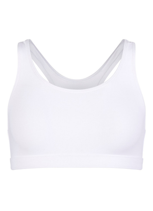 SJ Action Sports Bra (A-C cup) White