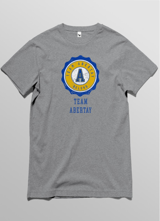 Fitted Tee Grey Marle