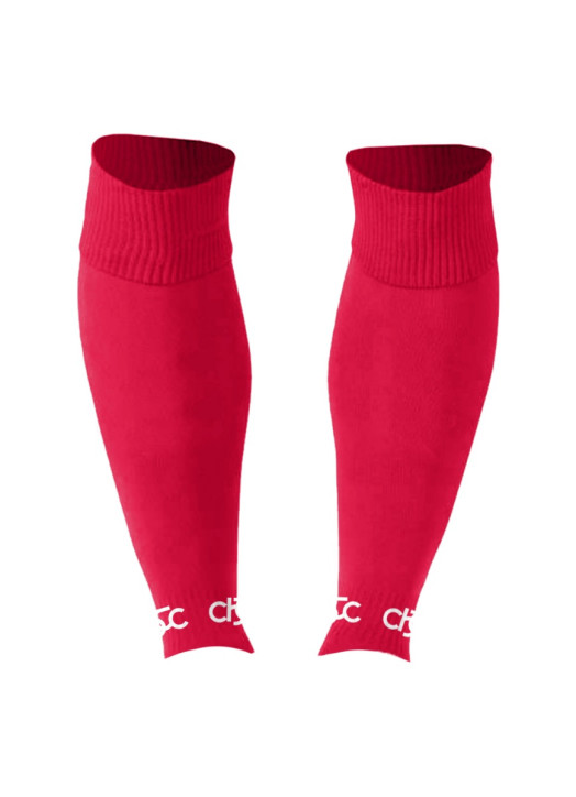 Adult Footless Socks Scarlet Red
