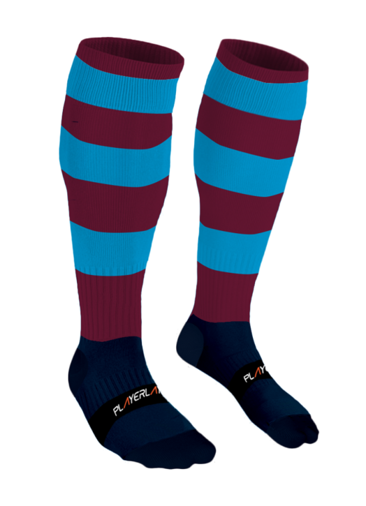 Adult Euro Socks Cool Max Maroon