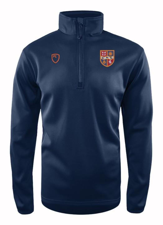 Junior Quarter Zip MidLayer Navy Blue