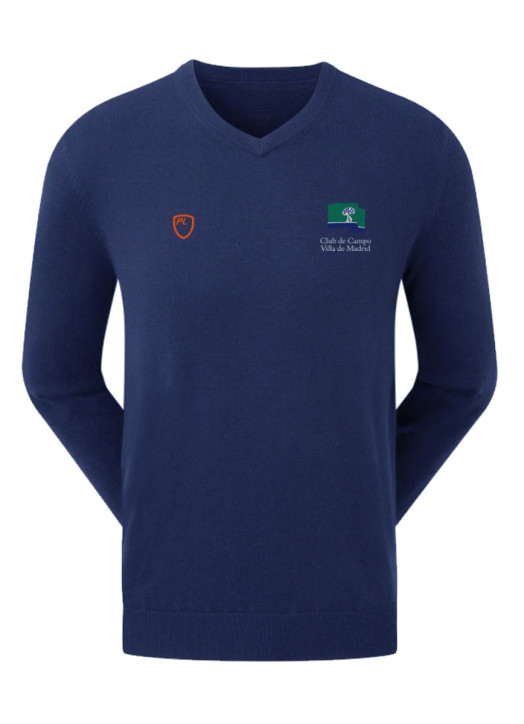 Men's Cotton Sweater Navy Blue