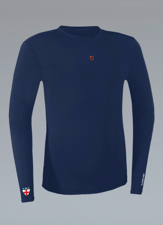 Junior BaseLayer Top LS Crew Navy Blue