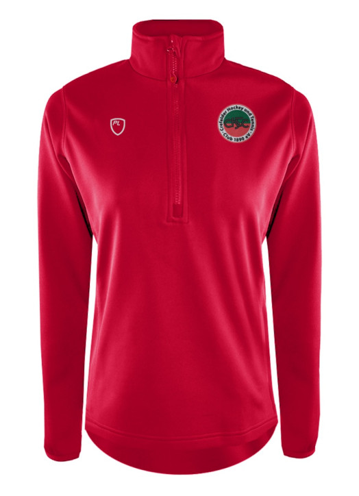 Women's Quarter Zip MidLayer Scarlet Red