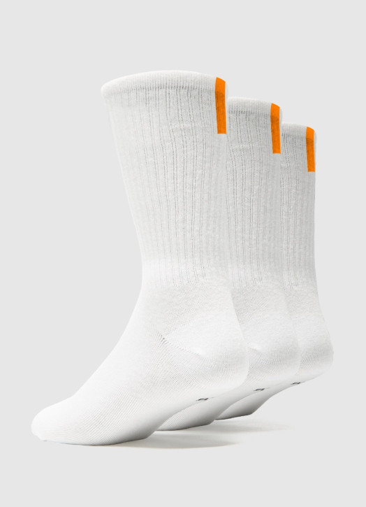 Adult Crew Socks - 3 Pack White