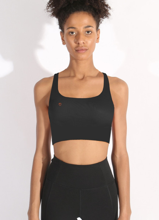 Women's EcoLayer Crop Top Black