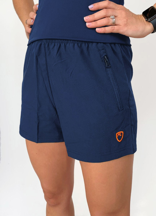 Women's 4 Inch Coaches Shorts Navy Blue