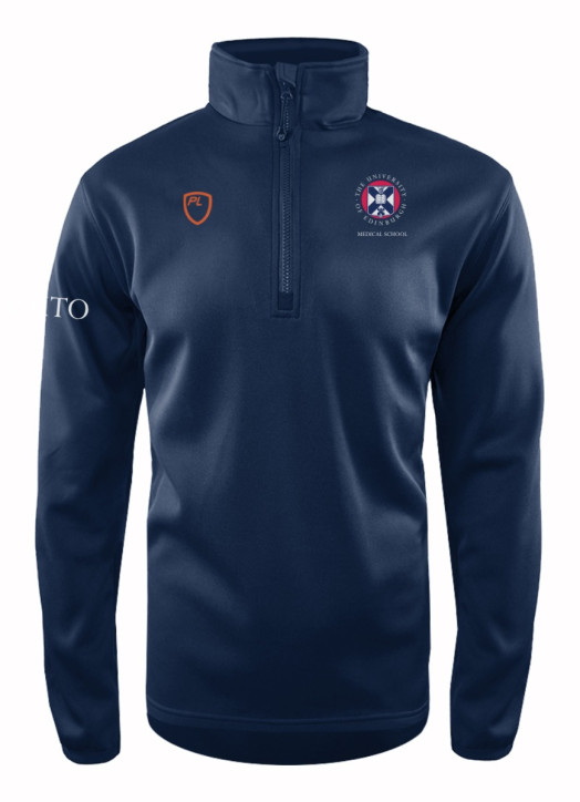 Men's Quarter Zip MidLayer Navy Blue