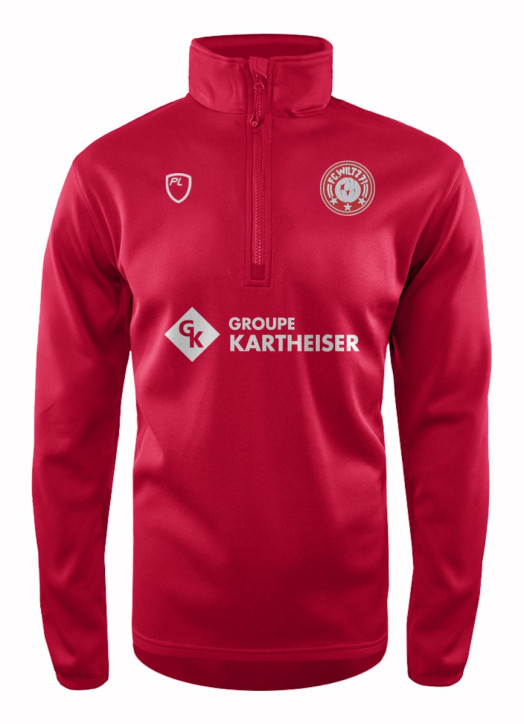 Men's Quarter Zip MidLayer Scarlet Red