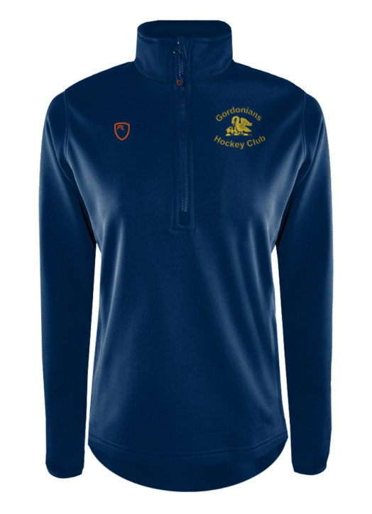 Women's Quarter Zip MidLayer Navy Blue