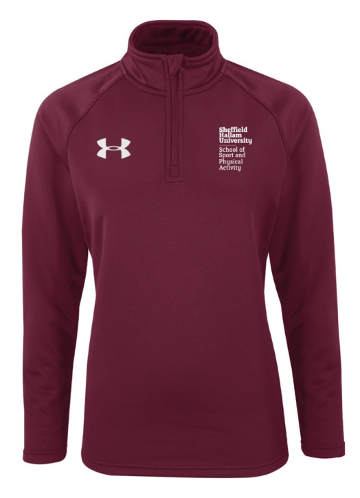Women's Armour Fleece 1/4 Zip Maroon