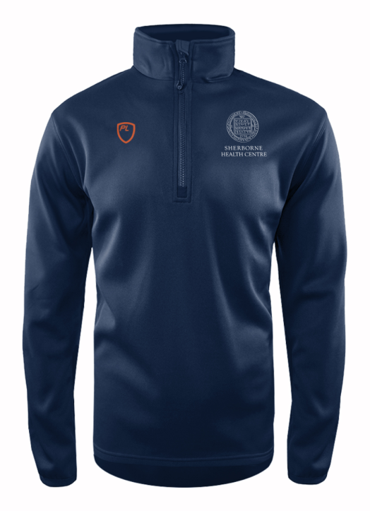 Men's Quarter Zip MidLayer Navy Blue