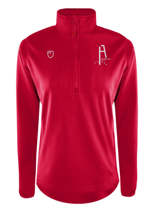 Women's Quarter Zip MidLayer Scarlet Red