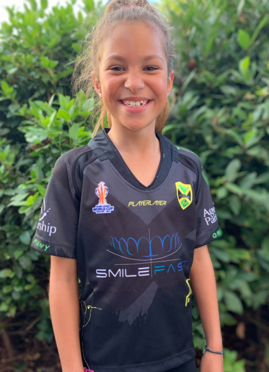 Junior Rep Rugby Jersey - V Neck Black