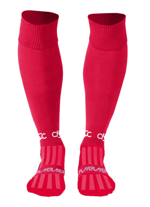 Junior Playing Socks Scarlet Red