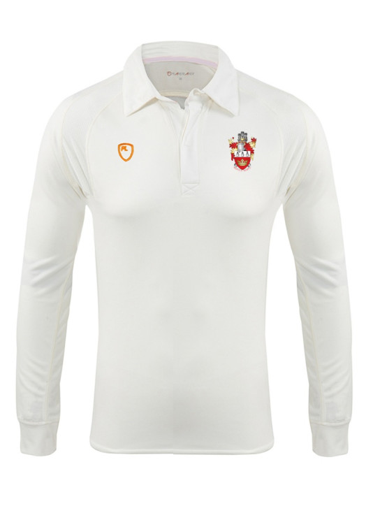 Junior Cricket Shirt LS Cream