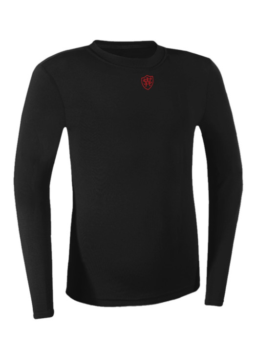 Junior BaseLayer Top LS Crew Black