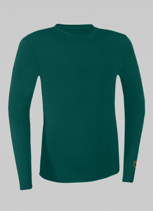 Junior BaseLayer Top LS Crew Forest