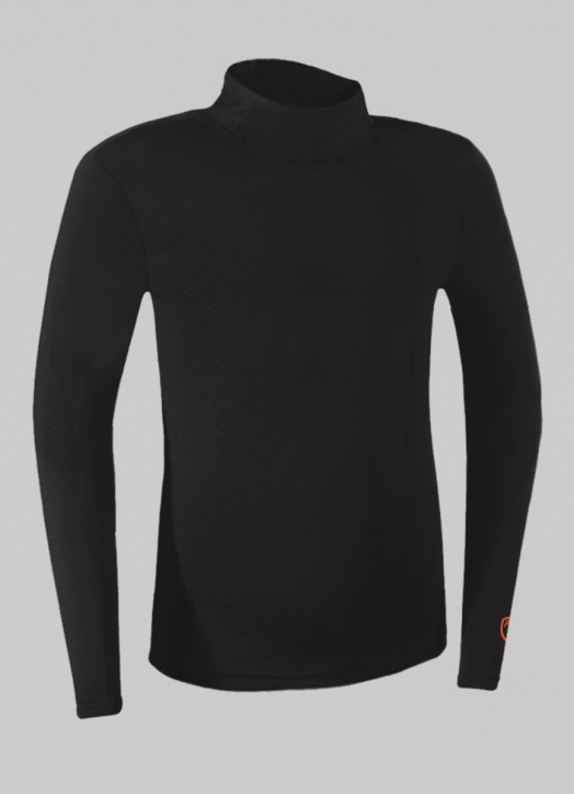 Junior BaseLayer Top LS Turtle Black