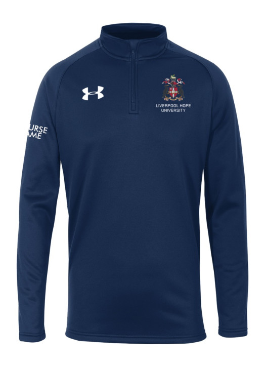 Men's Armour Fleece 1/4 Zip Navy Blue