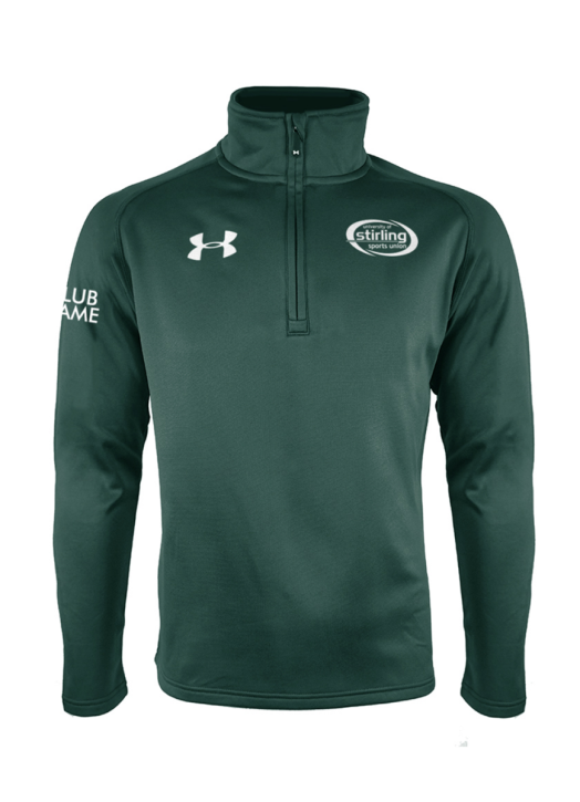Men's Armour Fleece 1/4 Zip Forest Green
