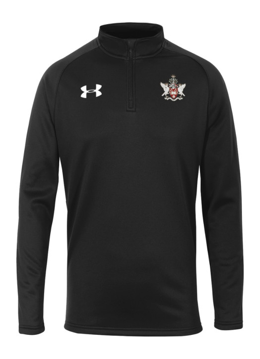 Men's Armour Fleece 1/4 Zip Black