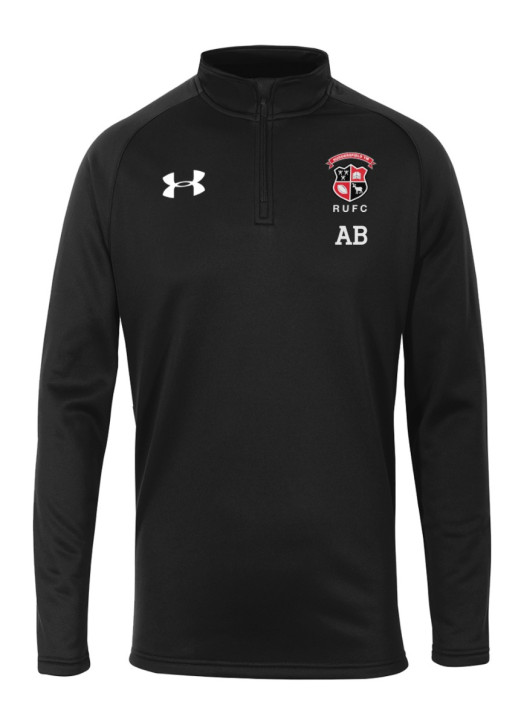 Men's Armour Fleece 1/4 Zip Black