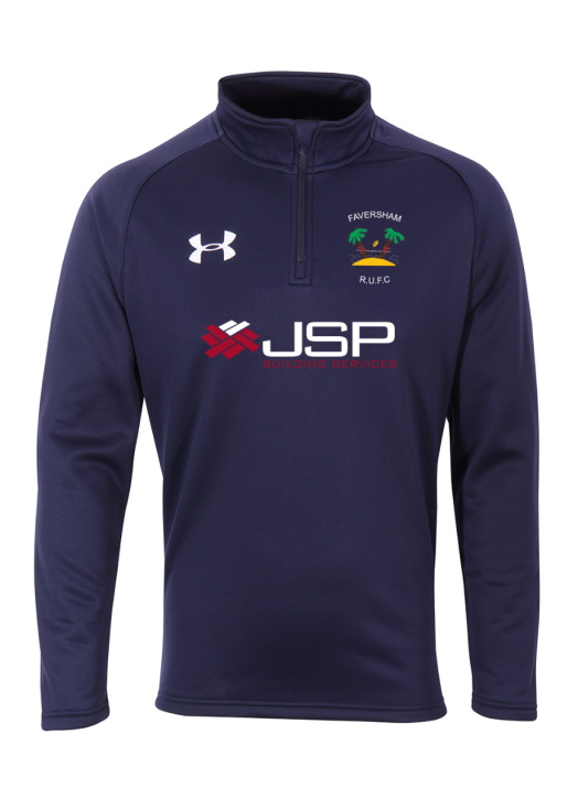 Men's Armour Fleece 1/4 Zip Navy Blue