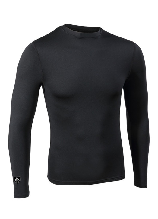 Junior BaseLayer Top LS Crew Black