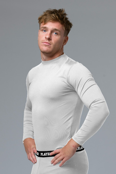 Men's BaseLayer Top LS Crew White