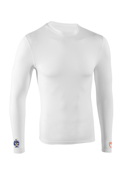 Junior BaseLayer Top LS Crew White