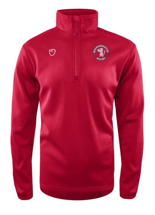 Junior Quarter Zip MidLayer Scarlet Red