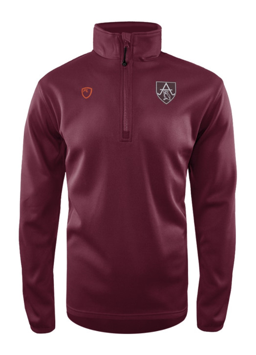 Men's Quarter Zip MidLayer Maroon