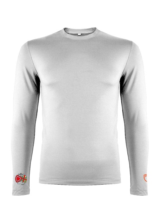 Men's BaseLayer Top LS Crew White