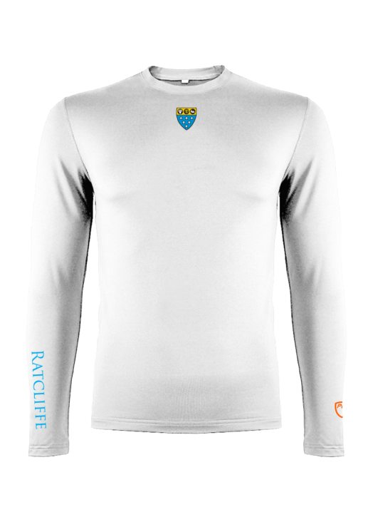 Junior BaseLayer Top LS Crew White
