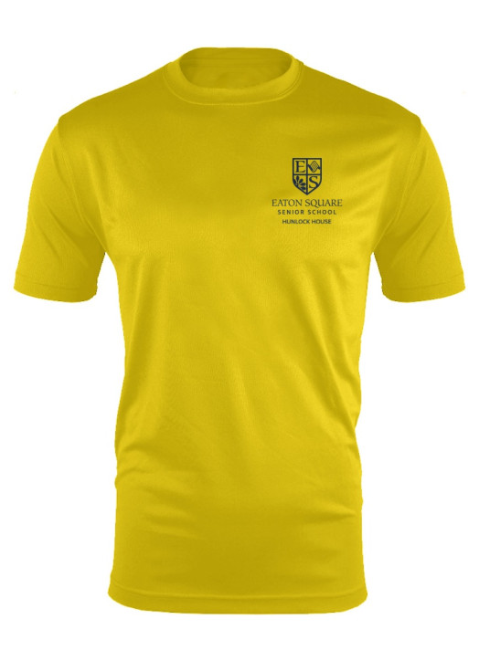 Adult Unisex Hunlock House Tee  Yellow