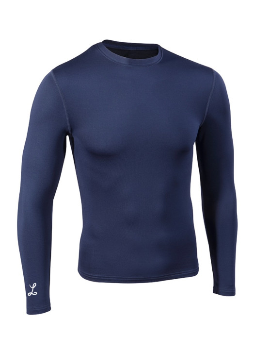 Junior BaseLayer Top LS Crew Navy