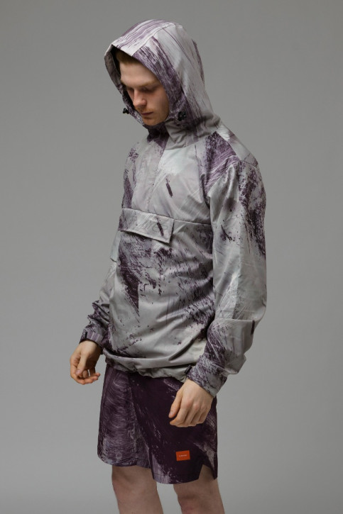 Men's Pouch Pocket Jacket Gunmetal Grey