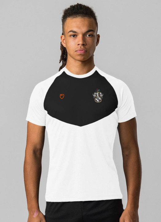 Junior Shield Performance Tee White