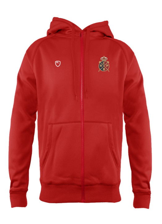 Men's Full Zip Weather Hoodie Scarlet