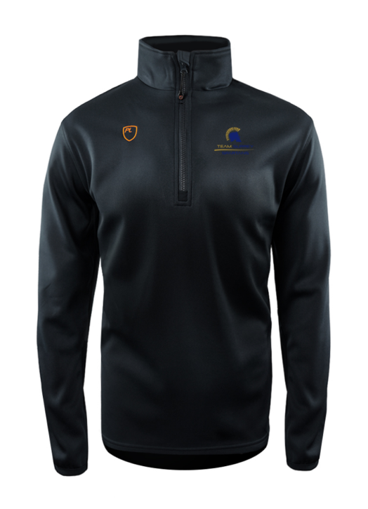 Men's Quarter Zip MidLayer Black