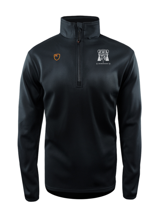 Junior Quarter Zip MidLayer Black