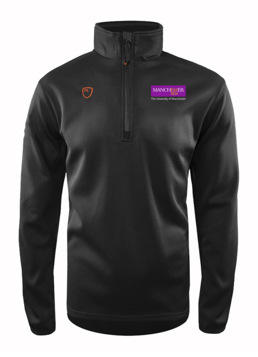 Men's Quarter Zip MidLayer Black