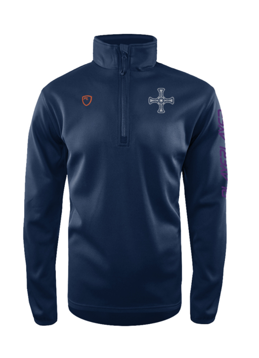 Men's Quarter Zip MidLayer Navy Blue
