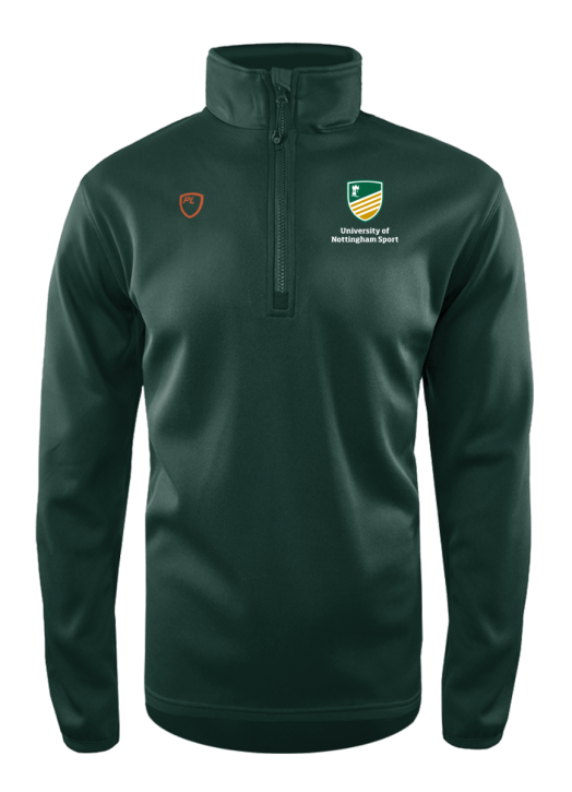 Men's Quarter Zip MidLayer Forest Green