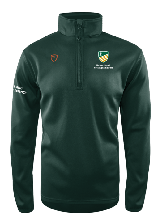 Men's Quarter Zip MidLayer Forest Green