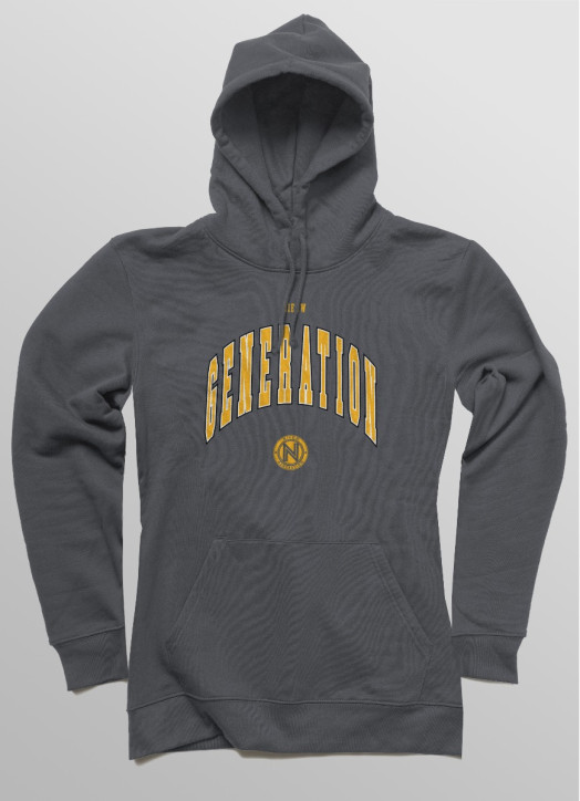 Women's Hoodie Gunmetal Grey