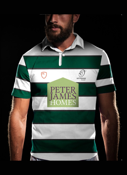 Men's Rugby Jersey SS CP Collar White