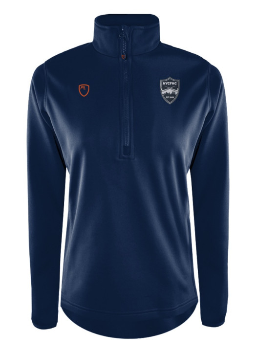 Women's Quarter Zip MidLayer Navy Blue