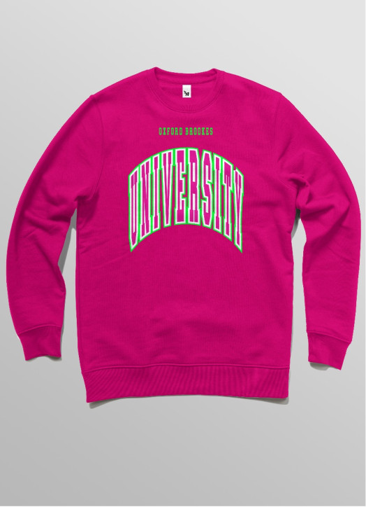 Unisex Sweatshirt Fuchsia Pink